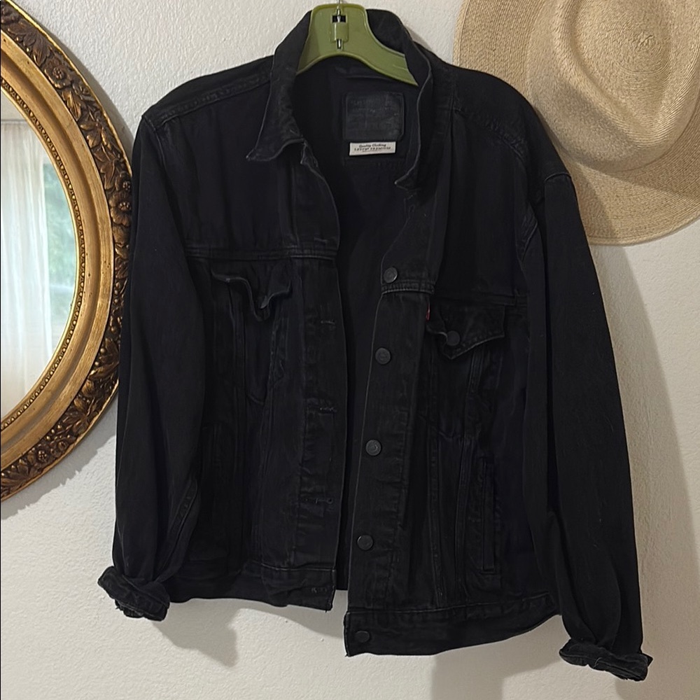 Men's Black Denim Jacket